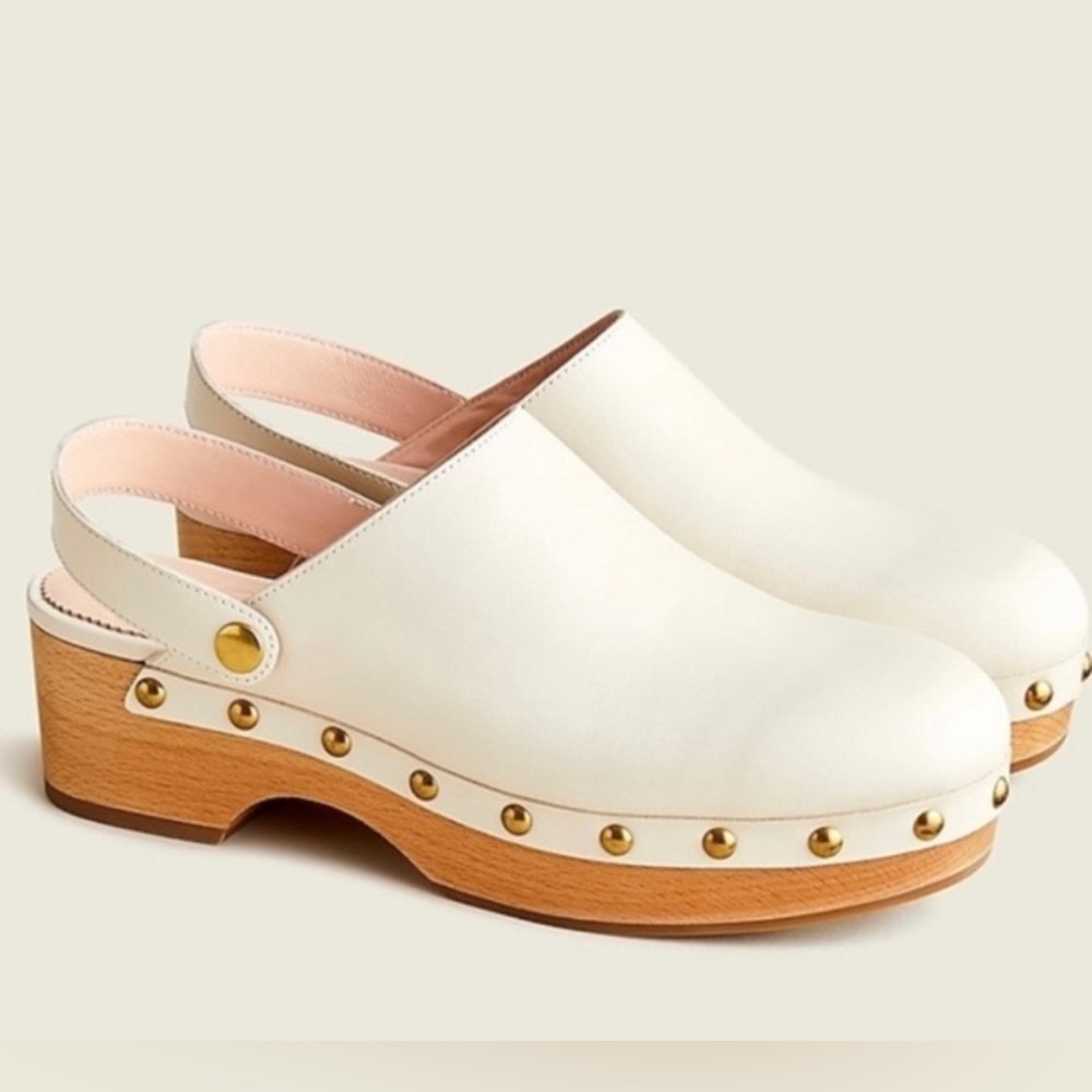 J.Crew Convertible leather clogs